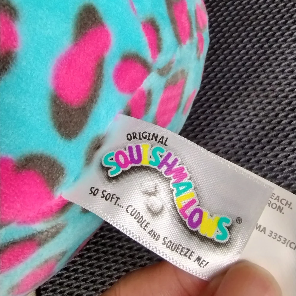 Squishmallow Leopard/Cheetah Plush Chelsea Heat Stuffed Animal 8" Blue & Pink - Picture 10 of 13